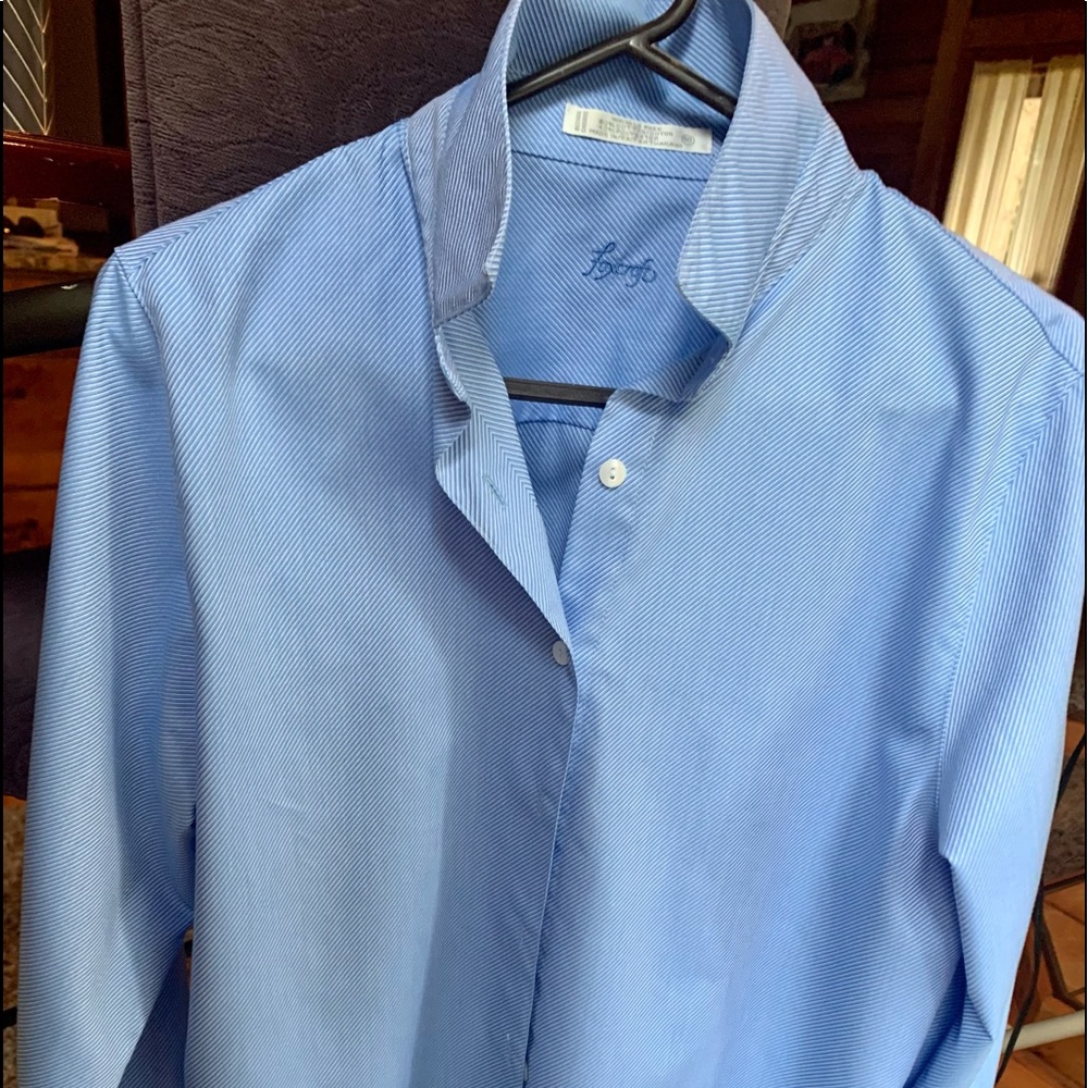 Blue button down Blouse